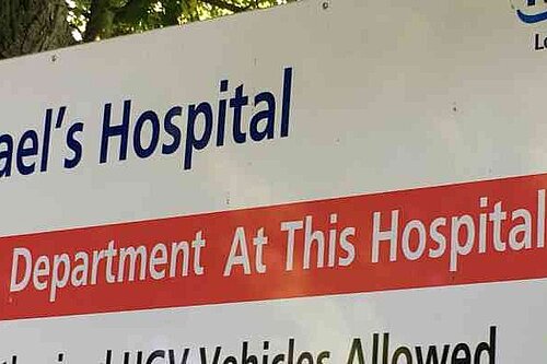 St Michaels hospital sign