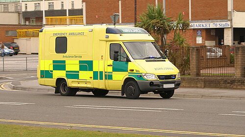 An ambulance.