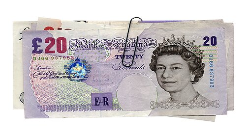 A bundle of money notes.
